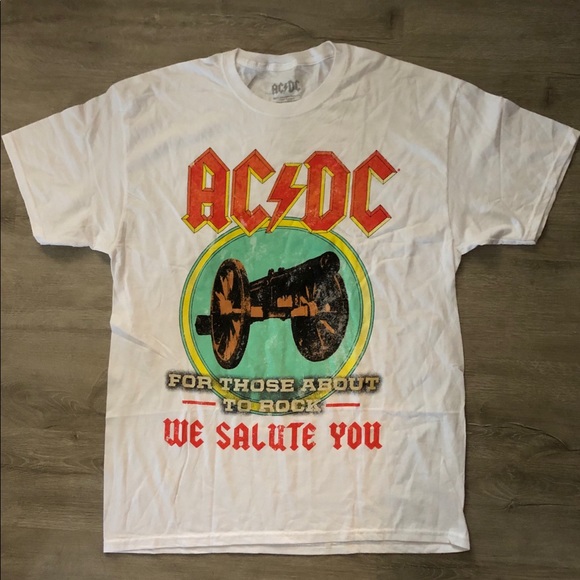 AC/DC | Shirts | New Acdc White T Shirt | Poshmark